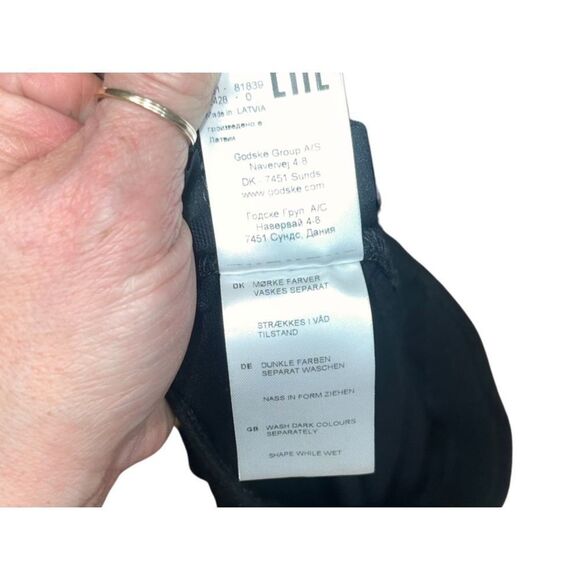 Q’Neel Black Elastic High Waist Jogger Type Linen Pants Women size 8 - Picture 12 of 14